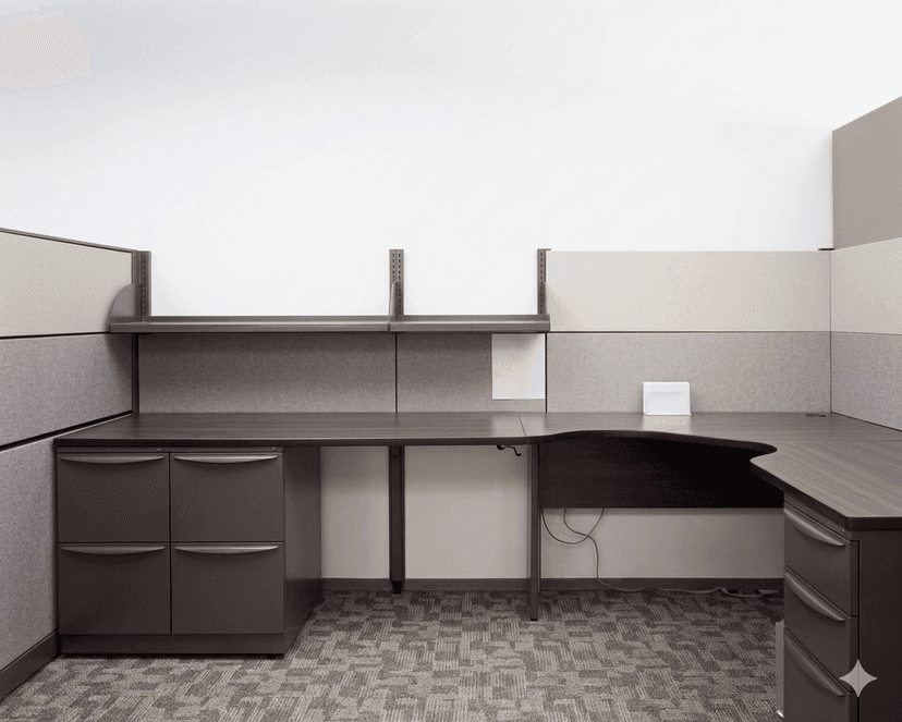 Calm office workspace